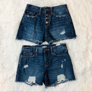 Girls Old Navy Distressed Jean Shorts | Size 10